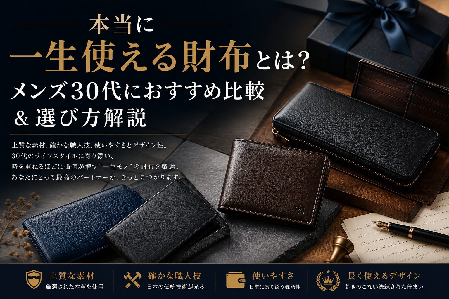本当に一生使える財布とは？メンズ30代におすすめ比較＆選び方解説