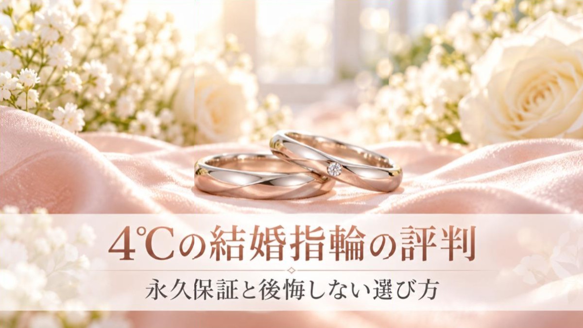 4℃の結婚指輪の評判と永久保証