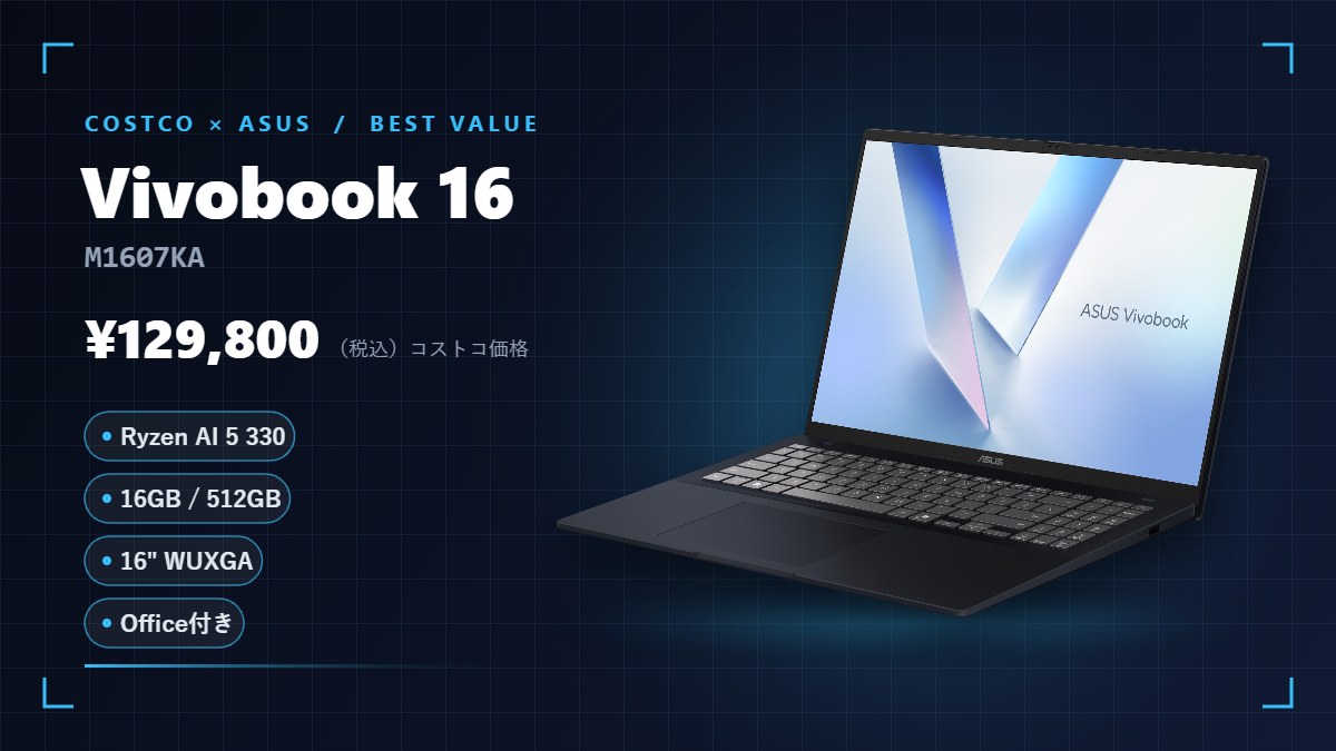 ASUS Vivobook 16 M1607KA