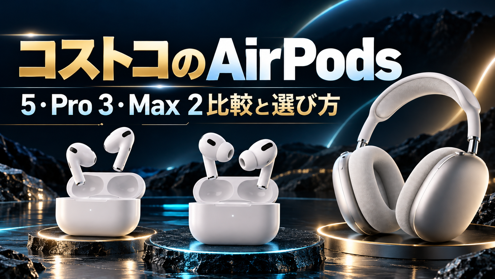 コストコのAirPods｜5・Pro 3・Max 2比較と選び方
