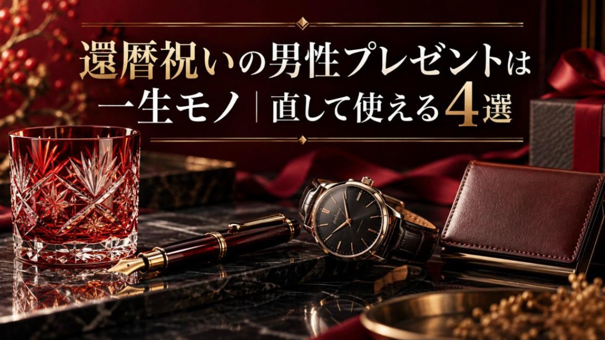 還暦祝いの男性プレゼント 一生モノ