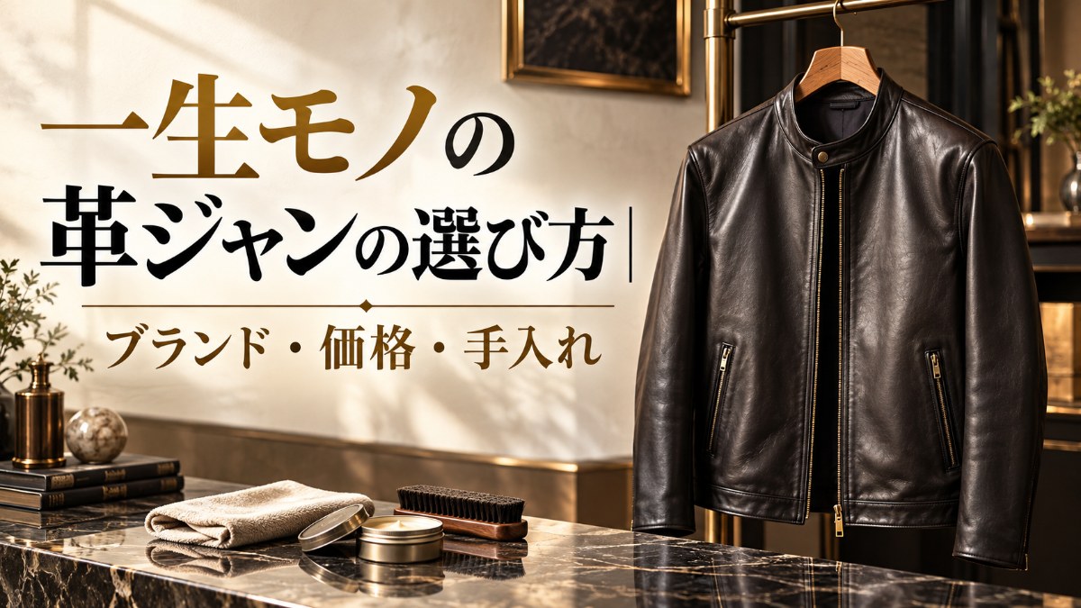 一生モノの革ジャンの選び方｜ブランド・価格・手入れ