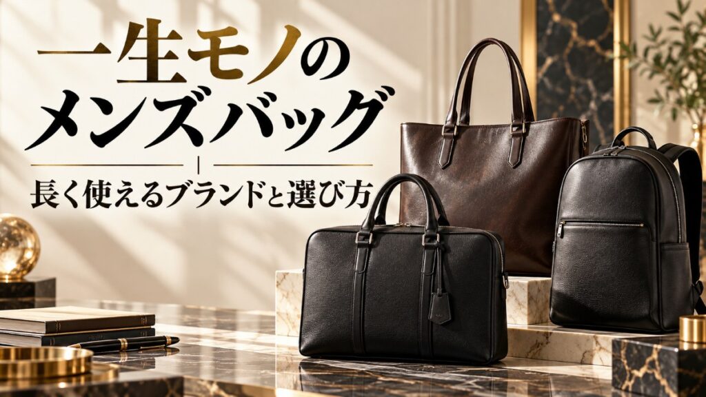 一生モノのメンズバッグ|長く使えるブランドと選び方