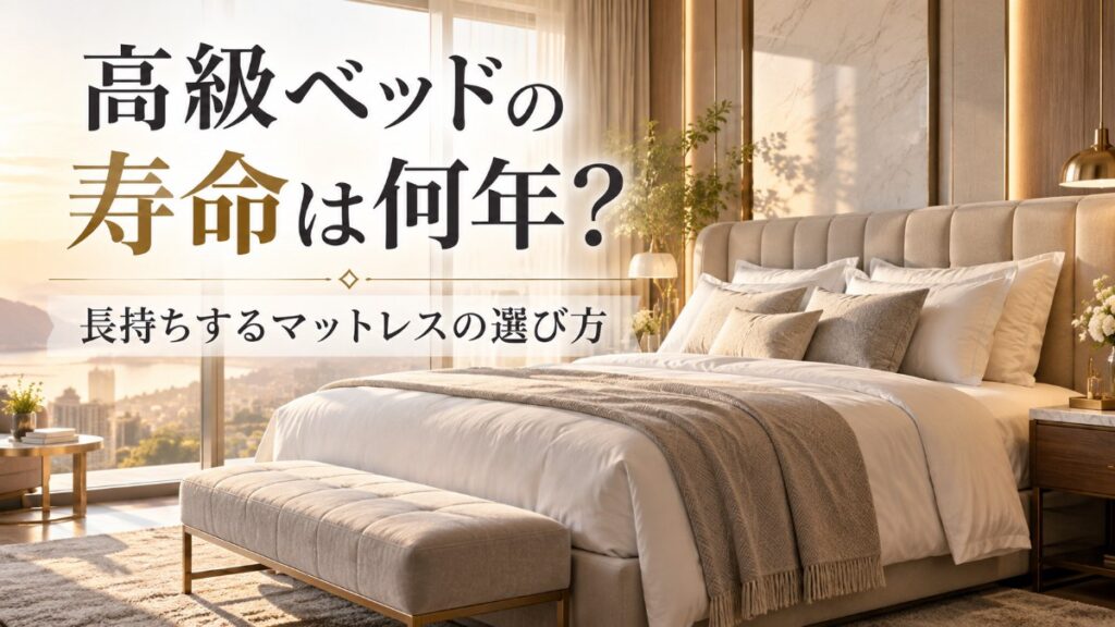 高級ベッドの寿命は何年?長持ちするマットレスの選び方
