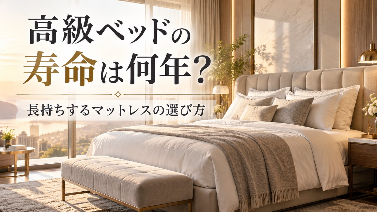 高級ベッドの寿命は何年？長持ちするマットレスの選び方