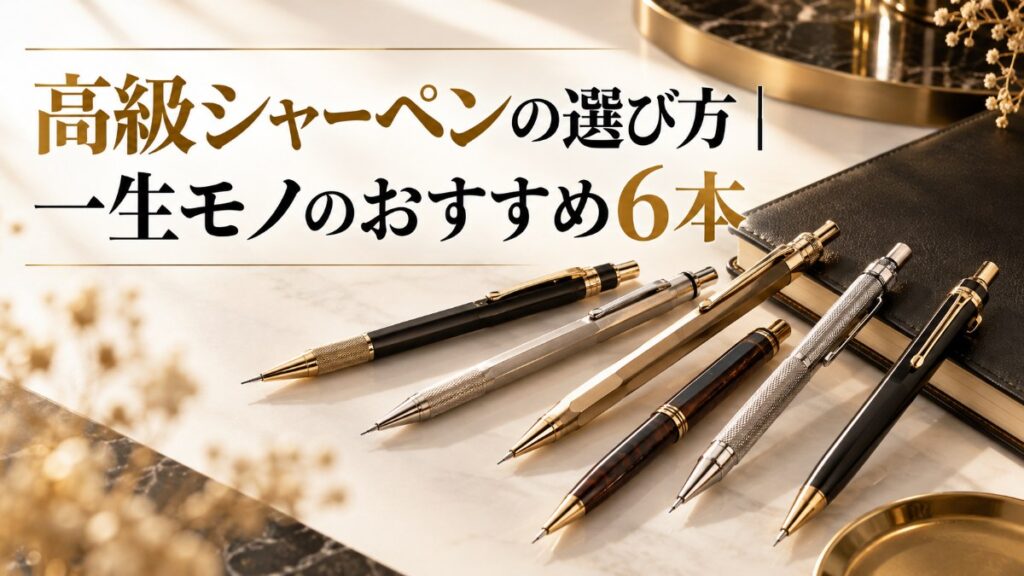 高級シャーペンの選び方|一生モノのおすすめ6本