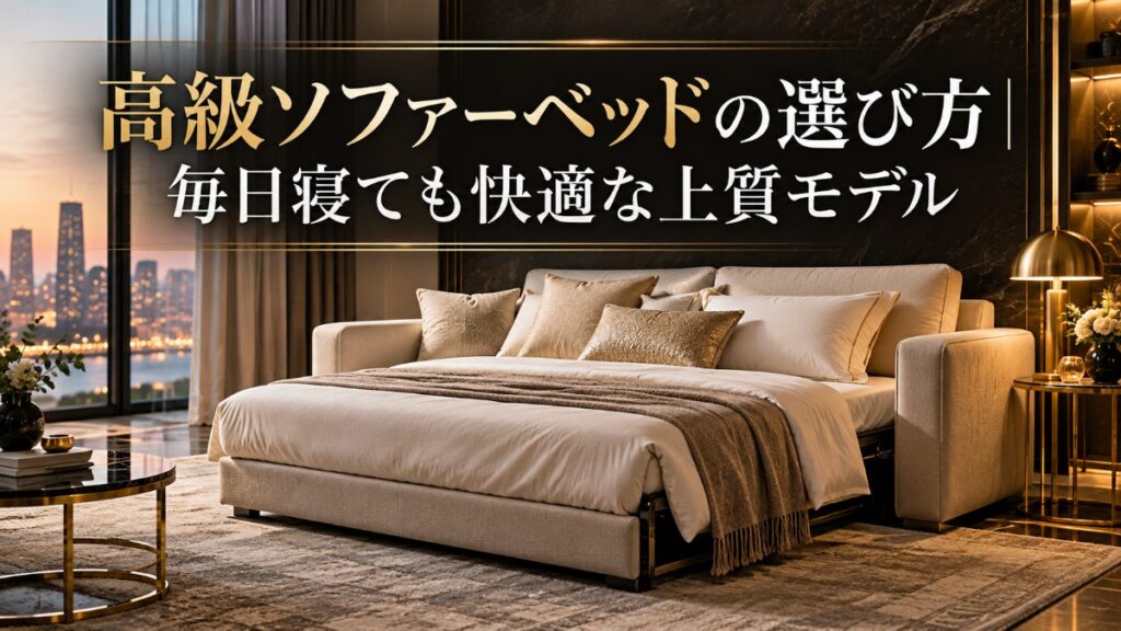 高級ソファーベッドの選び方|毎日寝ても快適な上質モデル