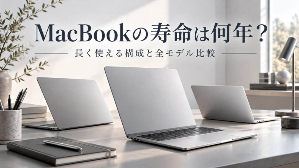 MacBookの寿命は何年？長く使える構成と全モデル比較