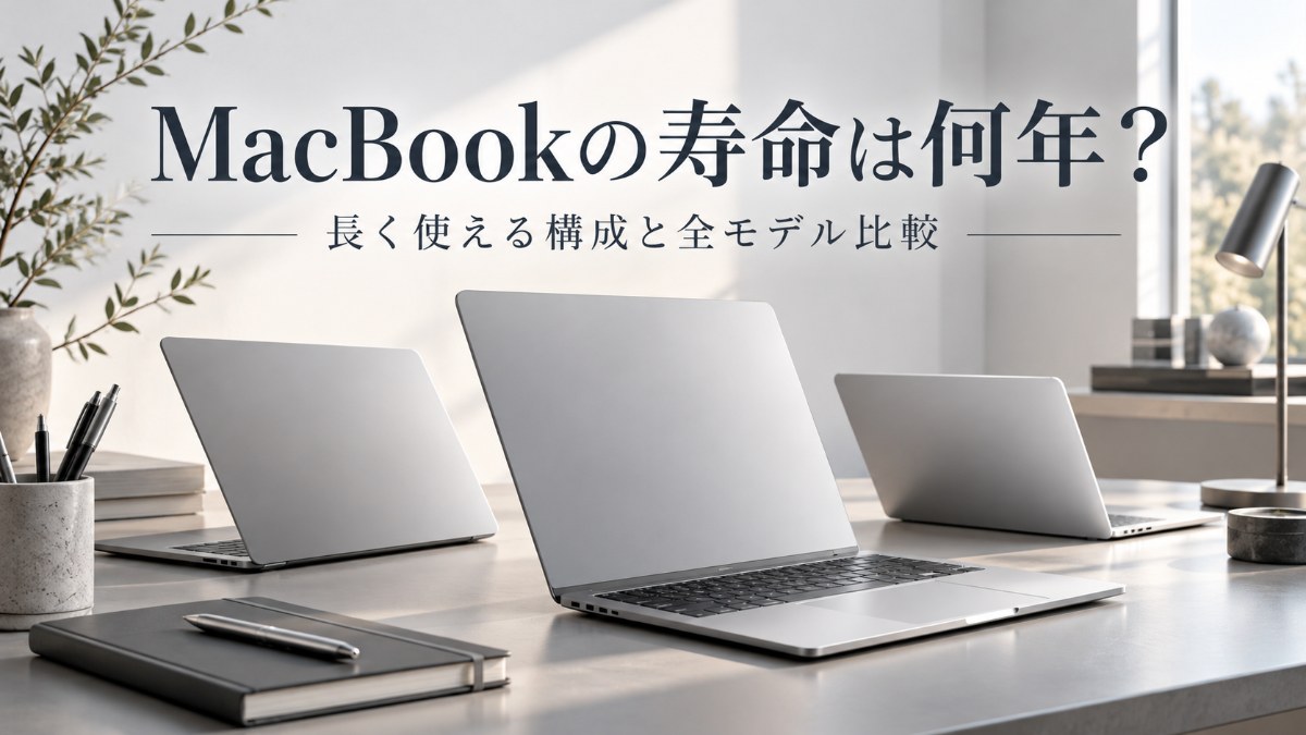 MacBookの寿命は何年？長く使える構成と全モデル比較