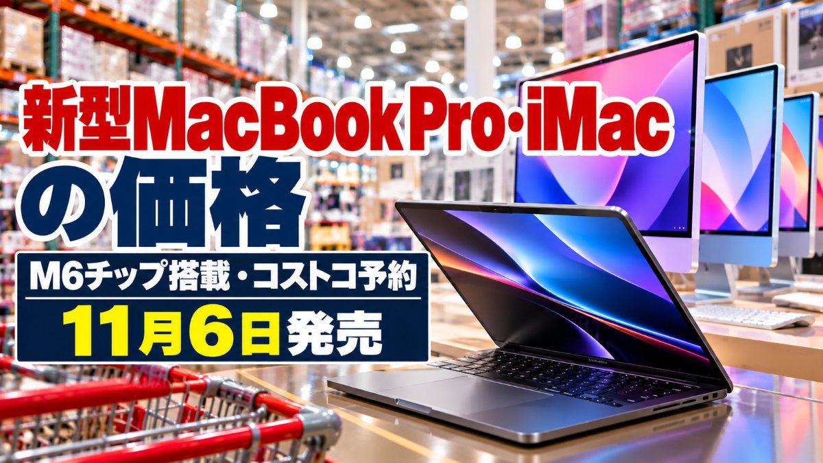 新型MacBook Pro・iMacの価格と発売日