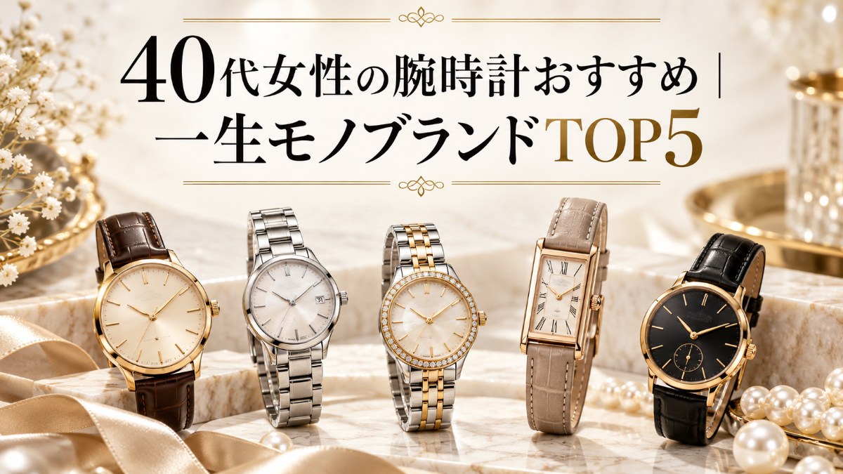 40代女性の腕時計おすすめ｜一生モノブランドTOP5